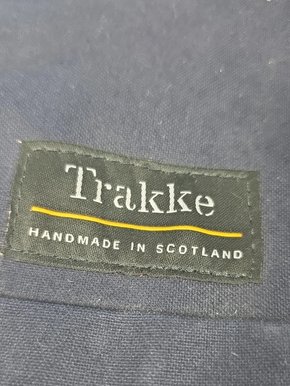 Rare Trakke Arkaig Bleu Navy Waterproof Waxed Canvas Backpack
